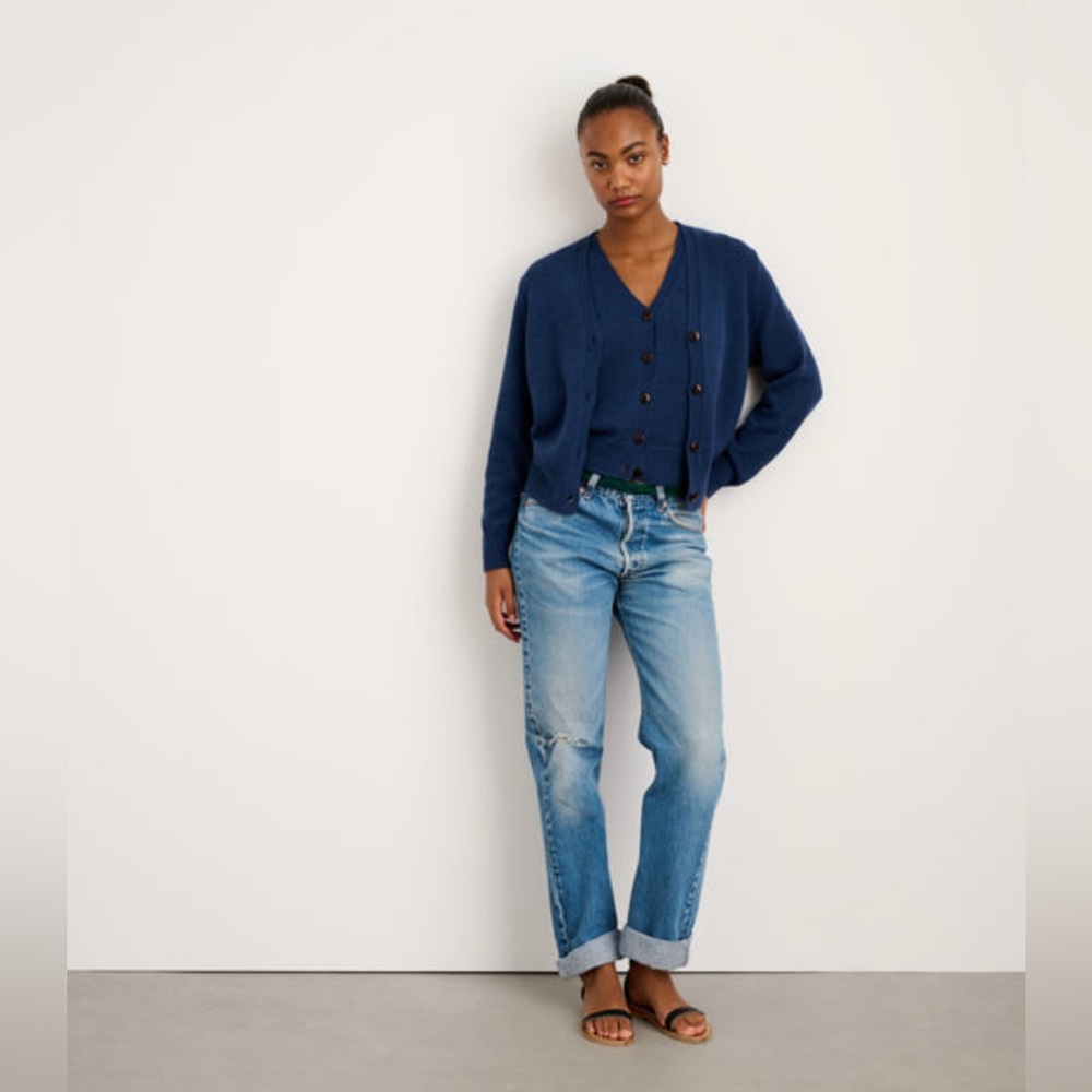 Alex Mill Navy Emilie  Cardigan
